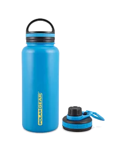 hydra Surga insulated bottle 1000ml with 2 lids blue