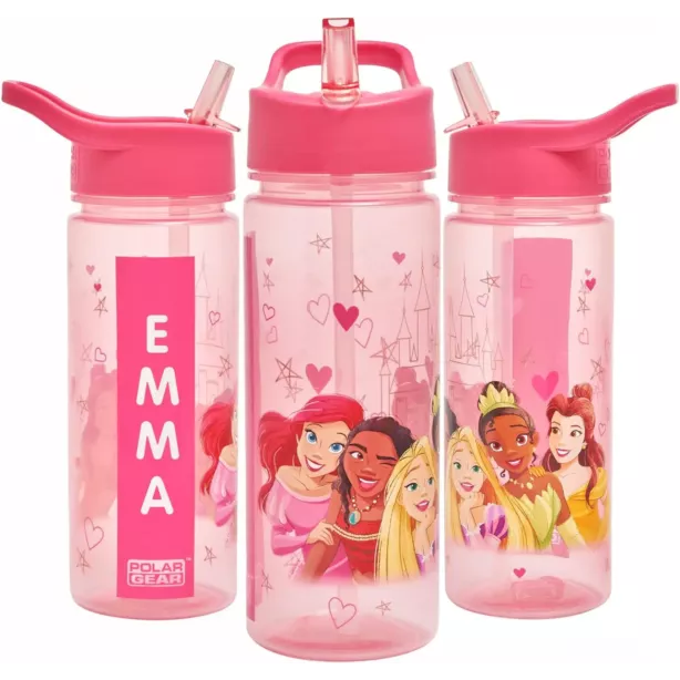Disney Princess 500ml Personalise Yourself Sticker Drinks Bottle