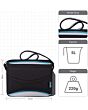 Polar Gear insulated foldable lunch bag can storage plenty of food or drink, perfect for work or school