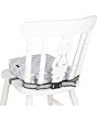 Booster Cushion Grey Spot with no slip secure belt