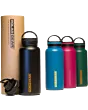 Hydra Surge Kit Stainless Steel Vacuum Insulated Bottle - 1000ml Black with gift box