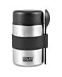 Polar Gear best Insulated Food Flask with Spoon 400ml Black