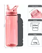 super wide neck design, easy to clean and refill. put ice into the bottle, keep your drink cold and keep hydrate 