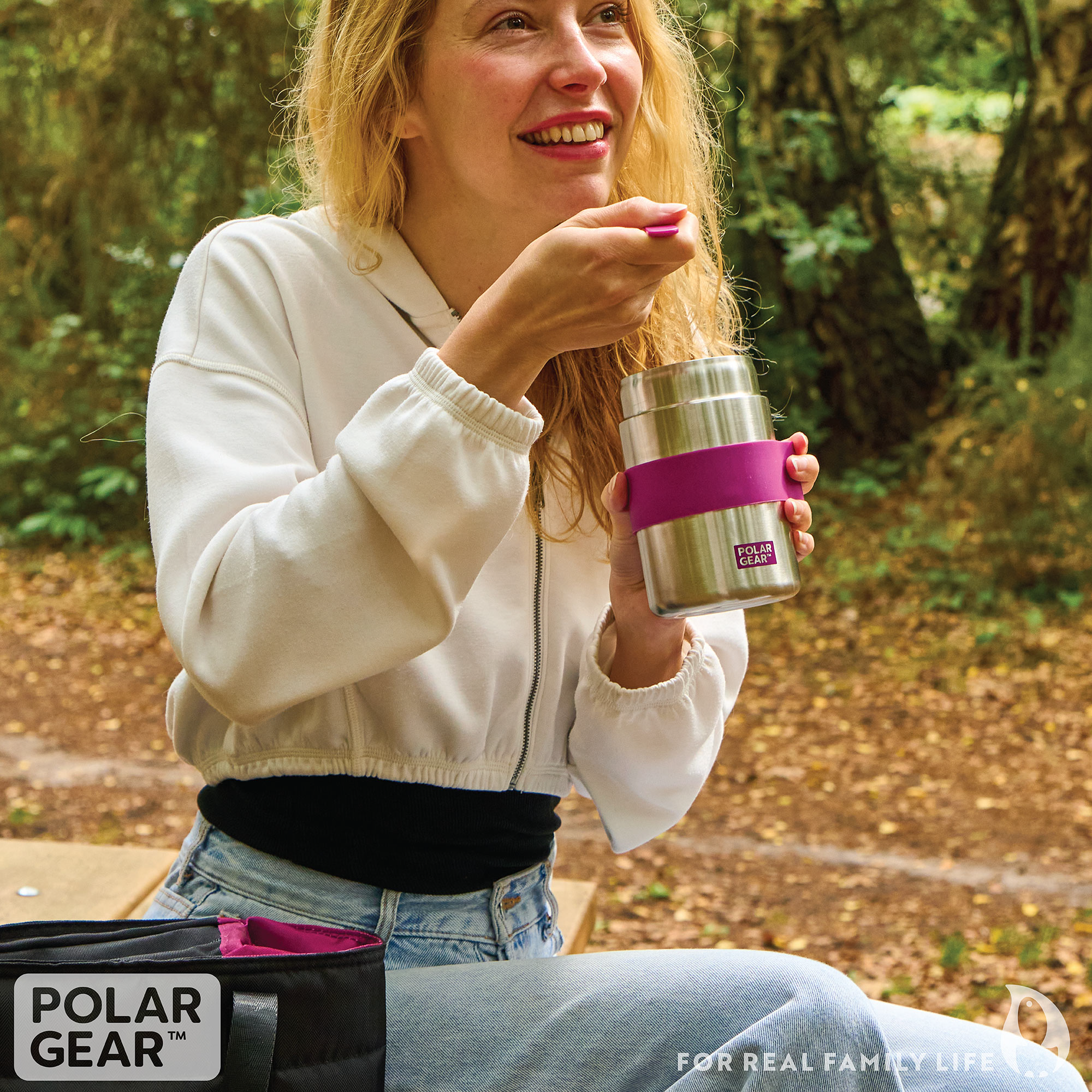 Insulated Food Flask – Triple Layer Stainless Steel Soup & Food Container With Spoon Berry, 400ml - Image 7