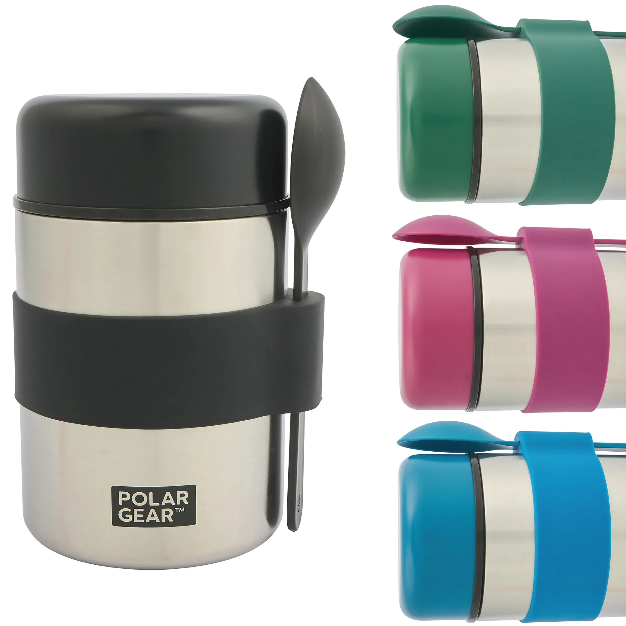 Insulated Food Flask – Triple Layer Stainless Steel Soup & Food Container With Spoon Black, 400ml - Image 5