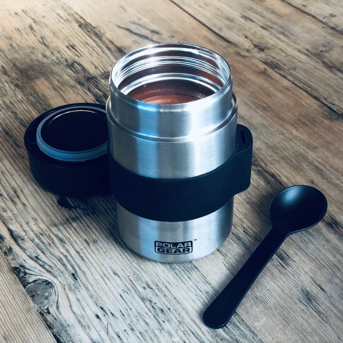 Triple Layer Stainless Steel Insulated Food Flask With Spoon Blue, 400ml-72642