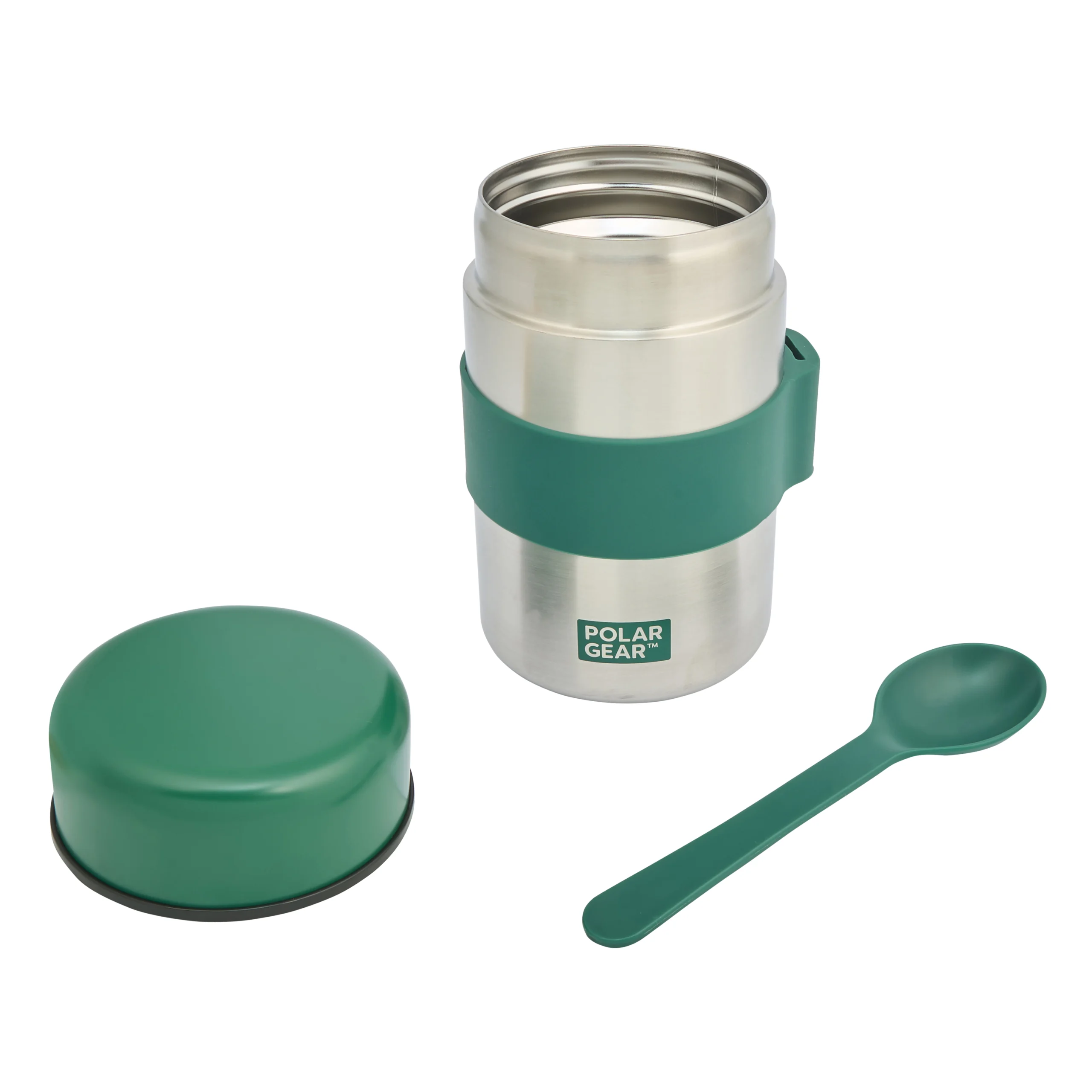 Insulated Food Flask – Triple Layer Stainless Steel Soup & Food Container With Spoon Forest Green, 400ml - Image 6