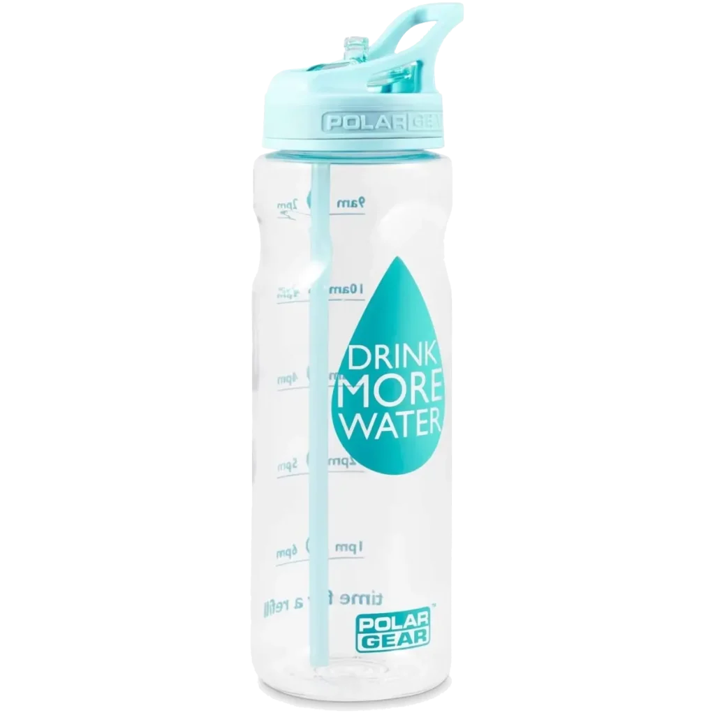 Polar Gear Aqua Tracker Bottle Mint Drink More Water 750ml