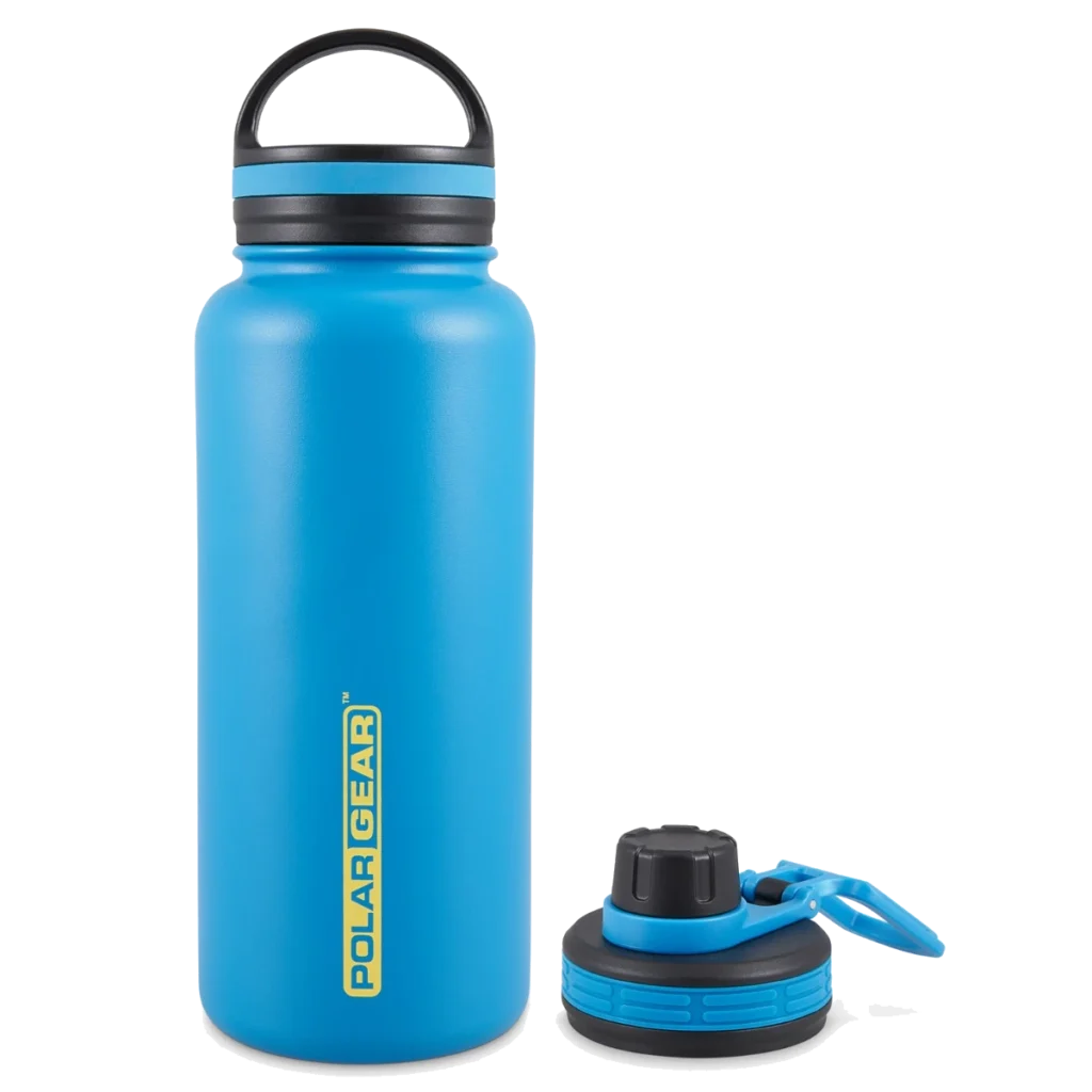 hydra Surga insulated bottle 1000ml with 2 lids blue