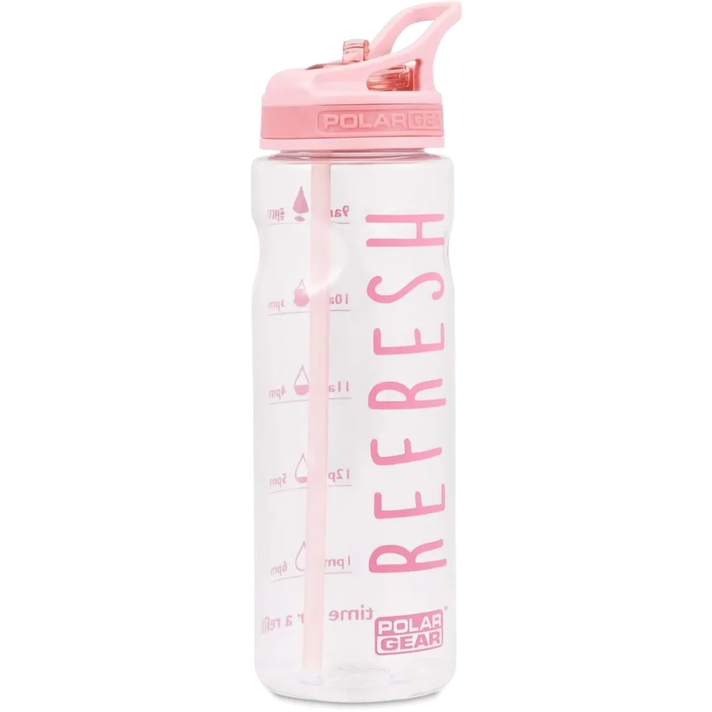 Polar Gear Aqua Tracker Bottle Dusty Pink Refresh 750ml
