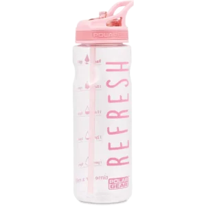 Polar Gear Aqua Tracker Bottle Dusty Pink Refresh 750ml