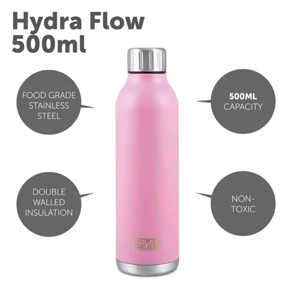 Polar Gear Hydra Flow Stainless Steel Insulated Bottle keep your drink up to 12 hours hot or 24 hours cold