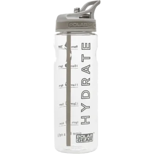 Polar Gear Aqua Tracker Bottle Tritan Bottle Grey Hydrate 750ml