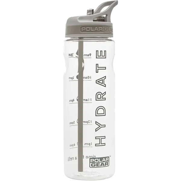 Polar Gear Aqua Tracker Bottle Tritan Bottle Grey Hydrate 750ml