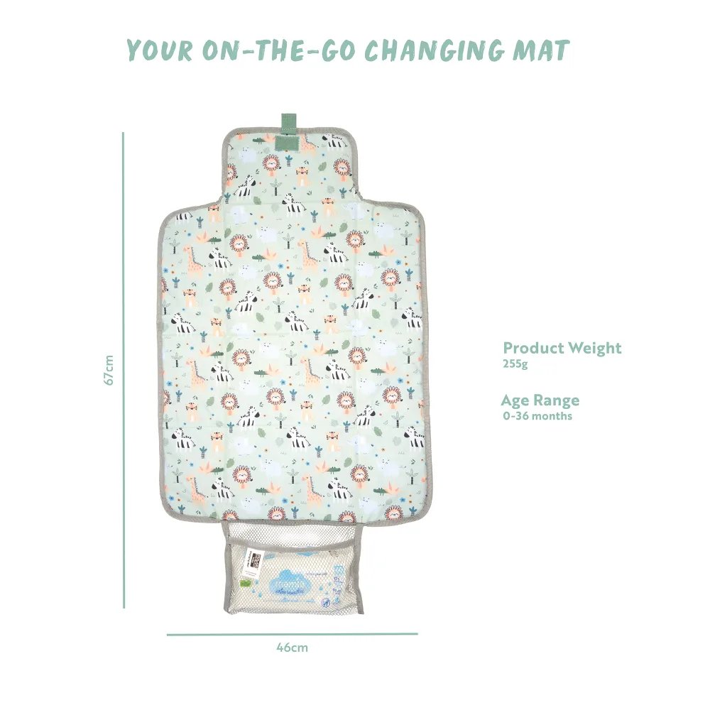 Baby Travel Changing Mat - Safari - Image 7