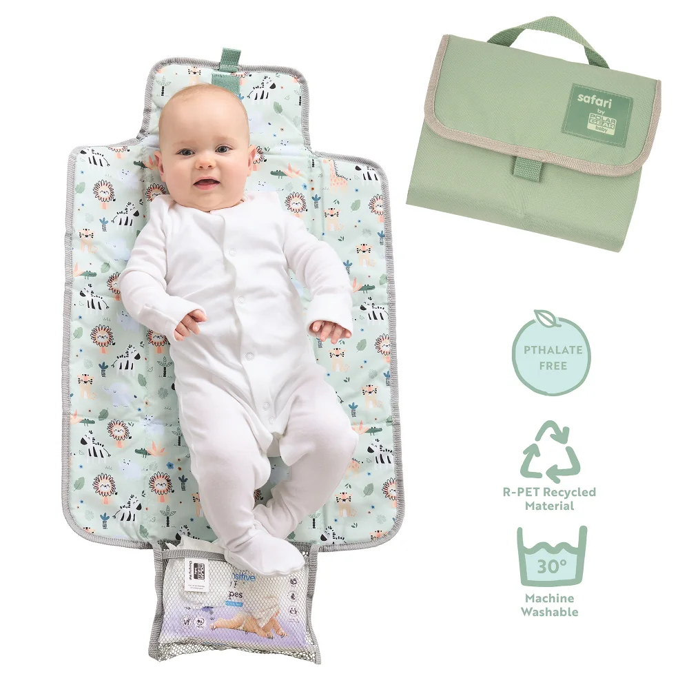 Baby Travel Changing Mat - Safari - Image 2