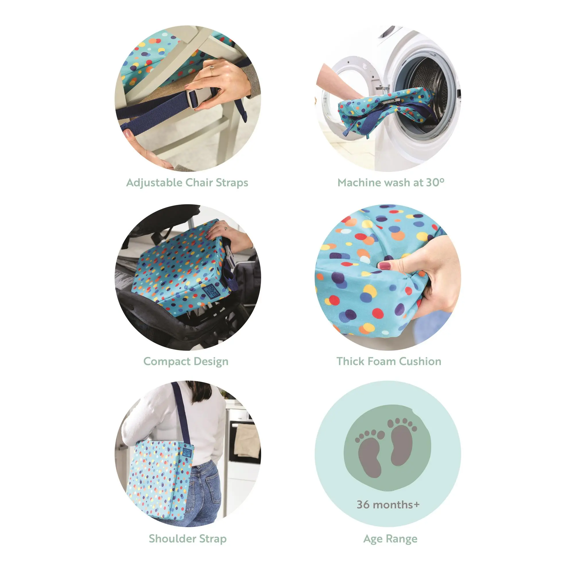 Kids Booster Cushion - Confetti - Image 5