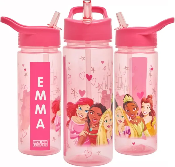 Disney Princess 500ml Personalise Yourself Sticker Drinks Bottle