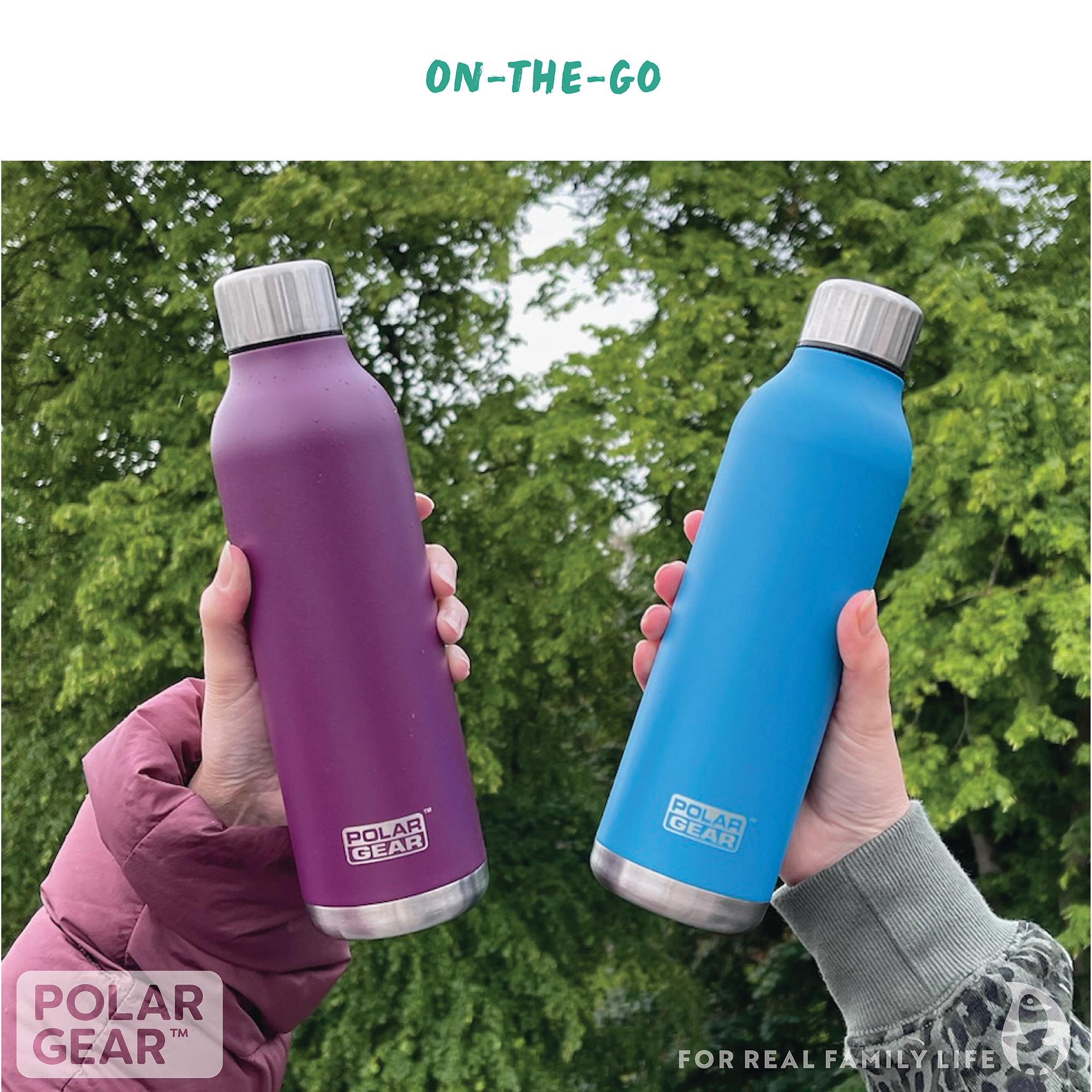 Hydra Flow Stainless Steel Insulated Bottle 500ml - Heather - Image 7