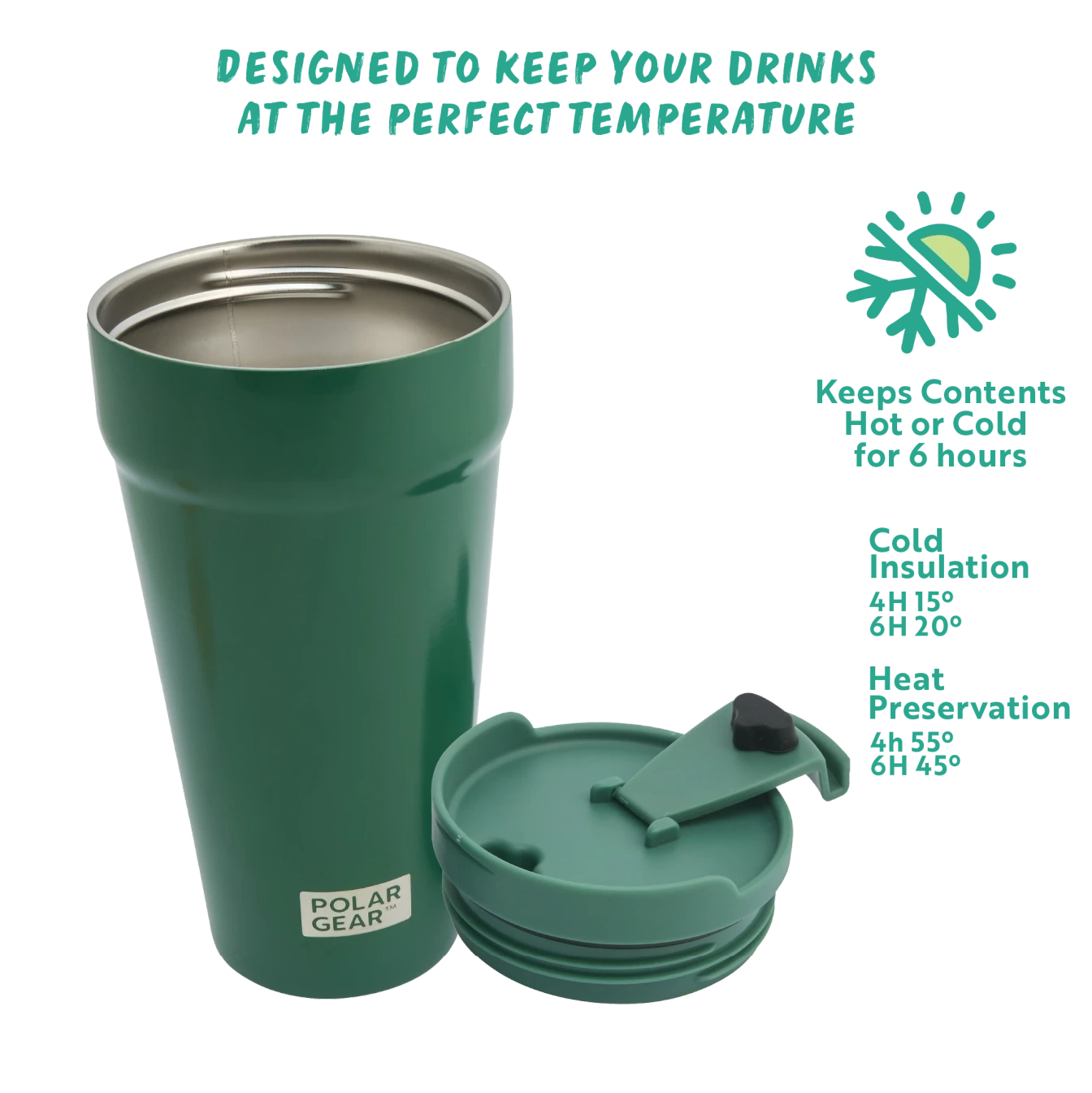 Grande Coffee Tumbler 470ml - Forest - Image 4