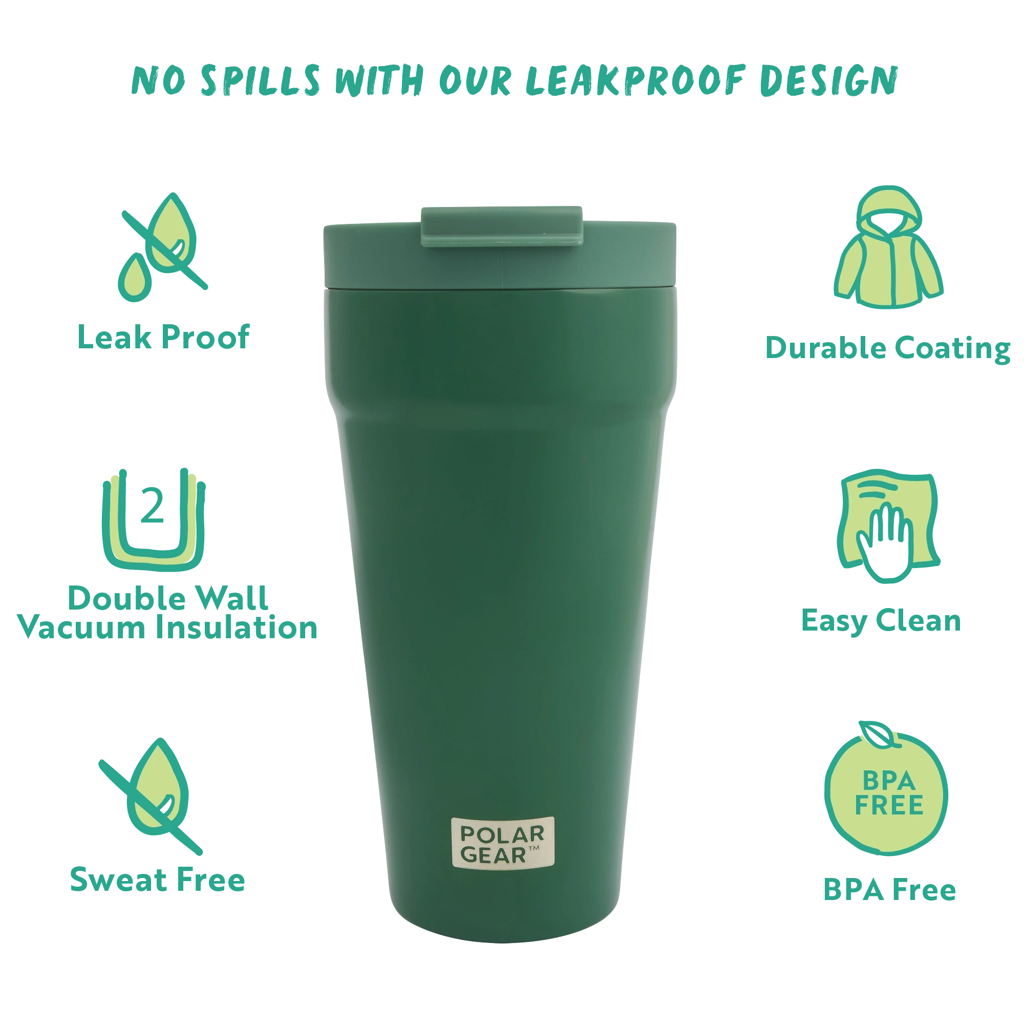 Grande Coffee Tumbler 470ml - Forest - Image 5