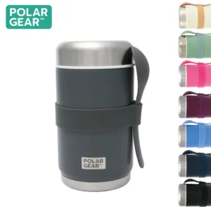Stainless Steel Food Flask With Spoon 520ml - Graphite