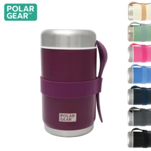 Stainless Steel Food Flask With Spoon 520ml - Grape