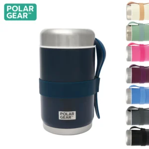 Stainless Steel Food Flask With Spoon 520ml - Indigo