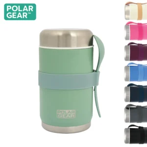 Stainless Steel Food Flask With Spoon 520ml - EU Green