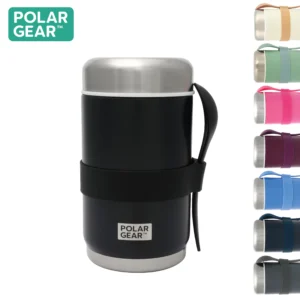 Stainless Steel Food Flask With Spoon 520ml - Black