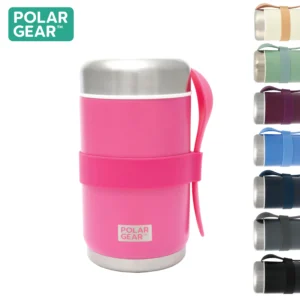Stainless Steel Food Flask With Spoon 520ml - Rose