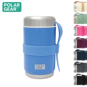 Stainless Steel Food Flask With Spoon 520ml - CO Blue