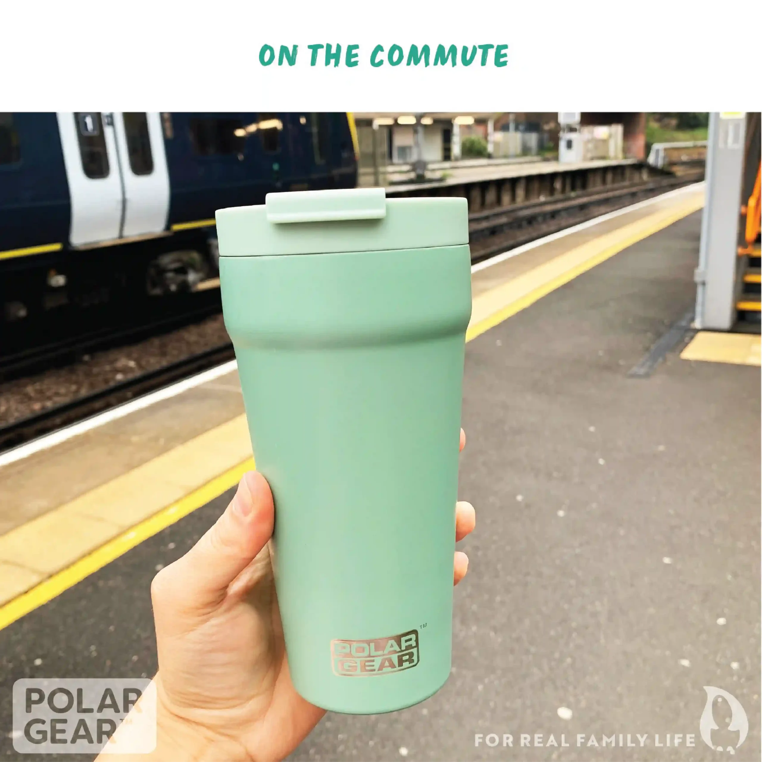 Reusable Coffee Tumbler 470ml - Eucalyptus - Image 7