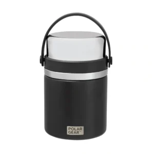 Insulated Food Flask With Spoon 600ml - Black