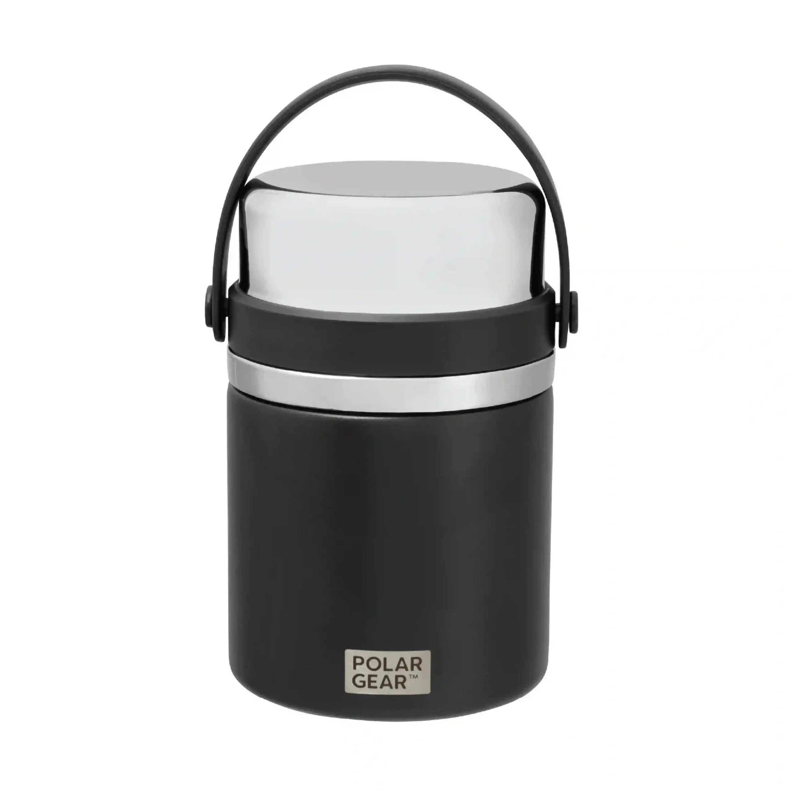 Insulated Food Flask With Spoon 600ml - Black