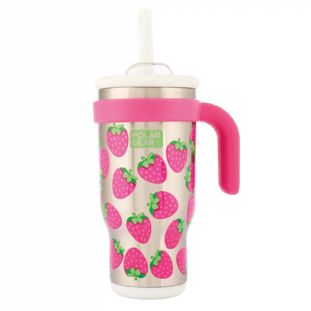 Hydra Curve Insulated Tumbler With Straw 520ml - Berry