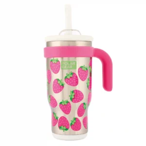 Hydra Curve Insulated Tumbler With Straw 520ml - Berry
