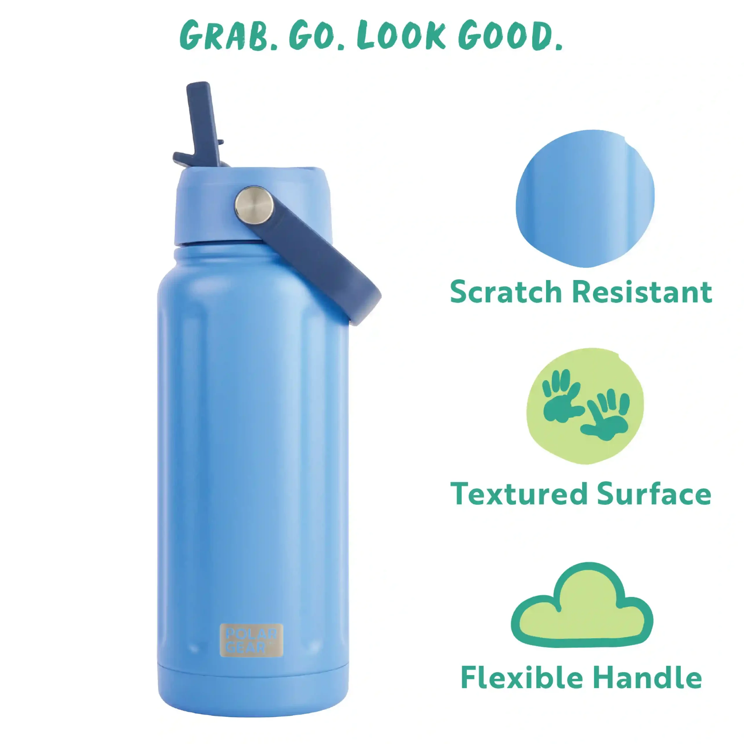 Hydra Wave Insulated Water Bottle 740ml - CO Blue - Image 5