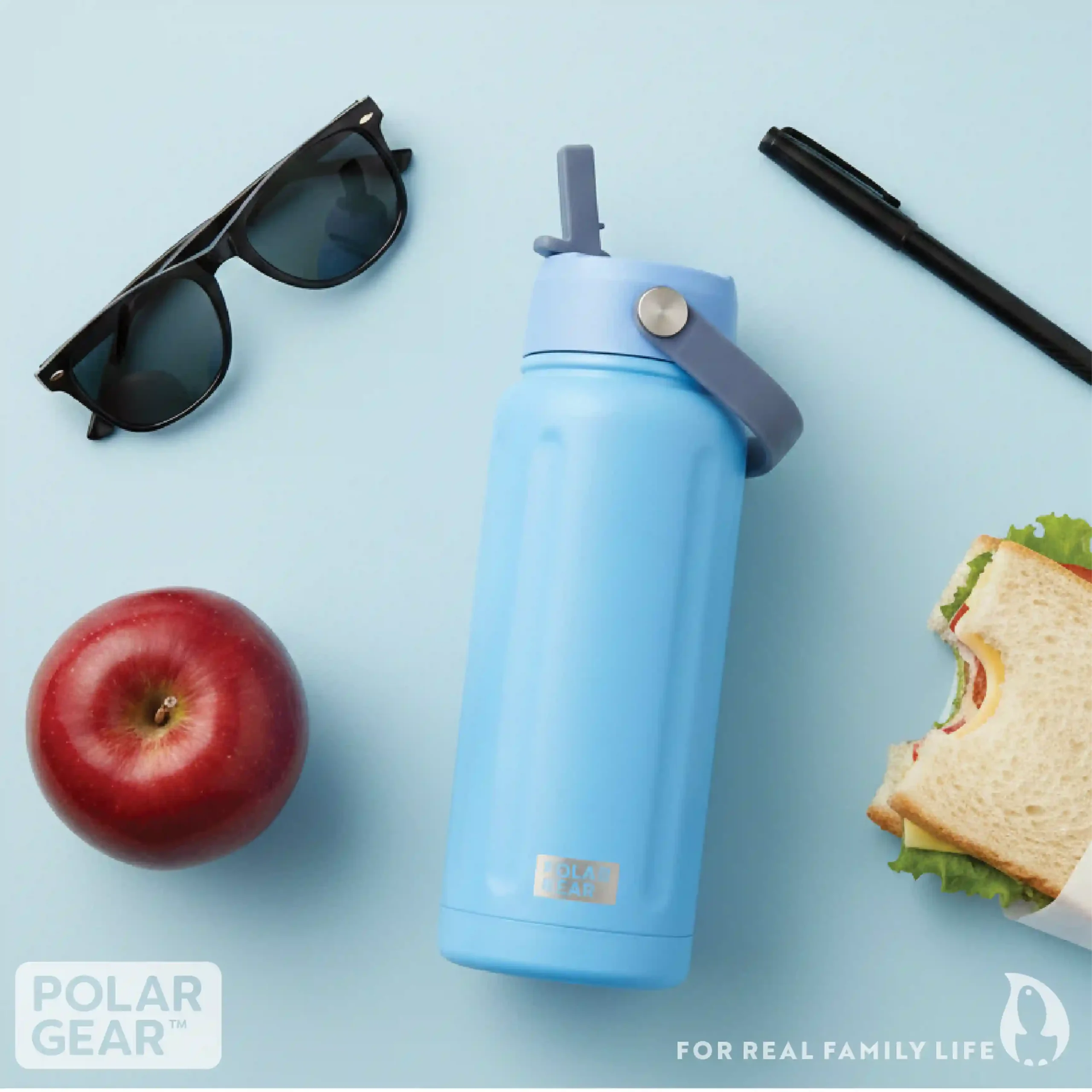 Hydra Wave Insulated Water Bottle 740ml - CO Blue - Image 8