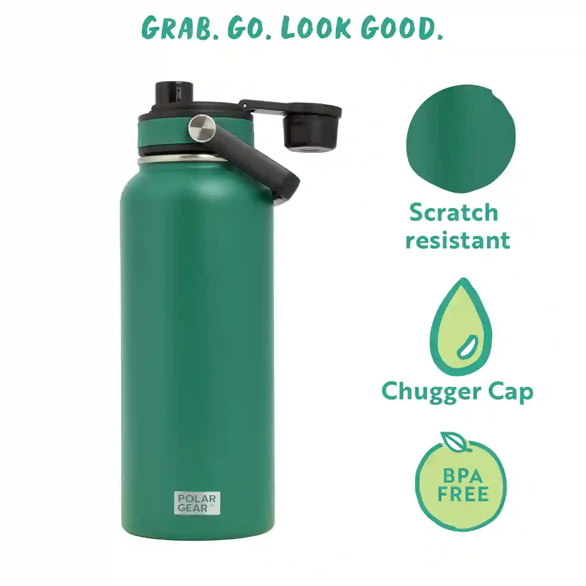 Hydra Venture Insulated Water Bottle 1L - Forest - Image 4