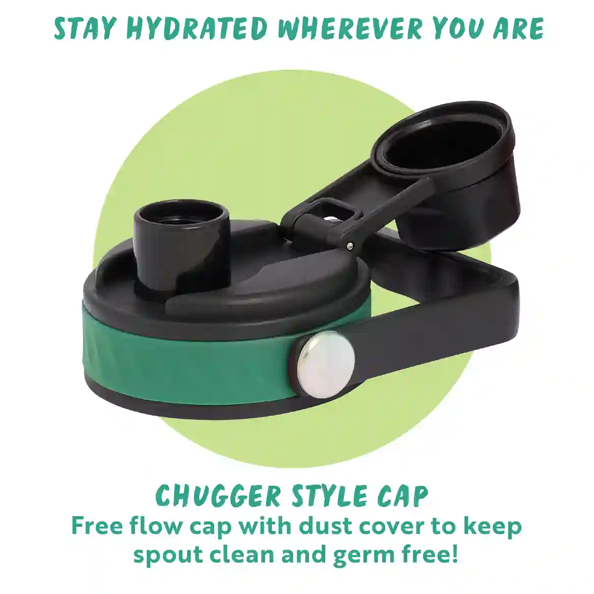 Hydra Venture Insulated Water Bottle 1L - Forest - Image 5