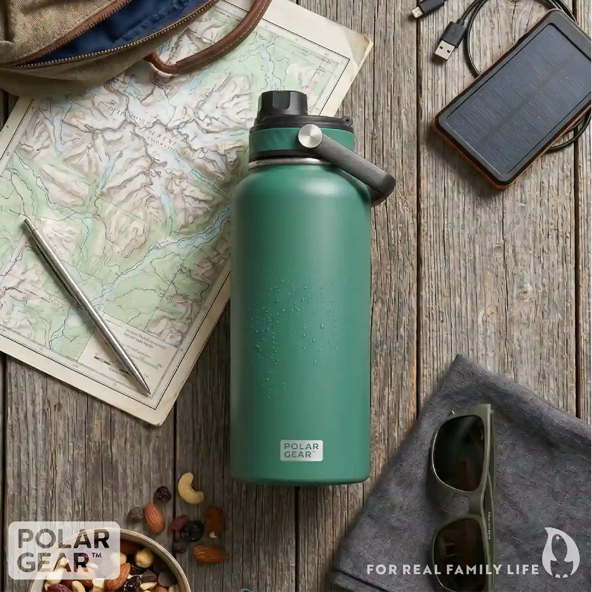Hydra Venture Insulated Water Bottle 1L - Forest - Image 7