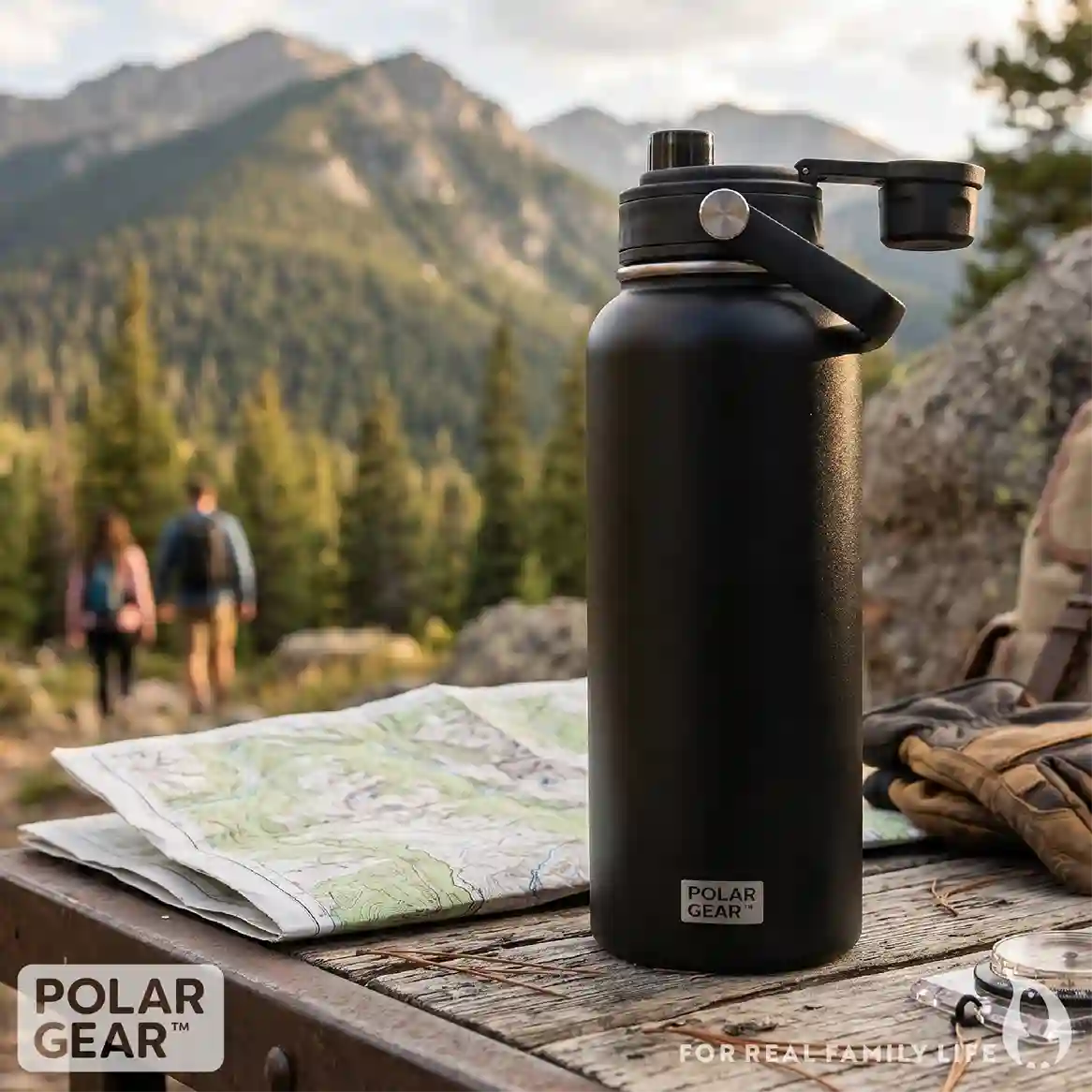 Hydra Venture Insulated Water Bottle 1L - Black - Image 7