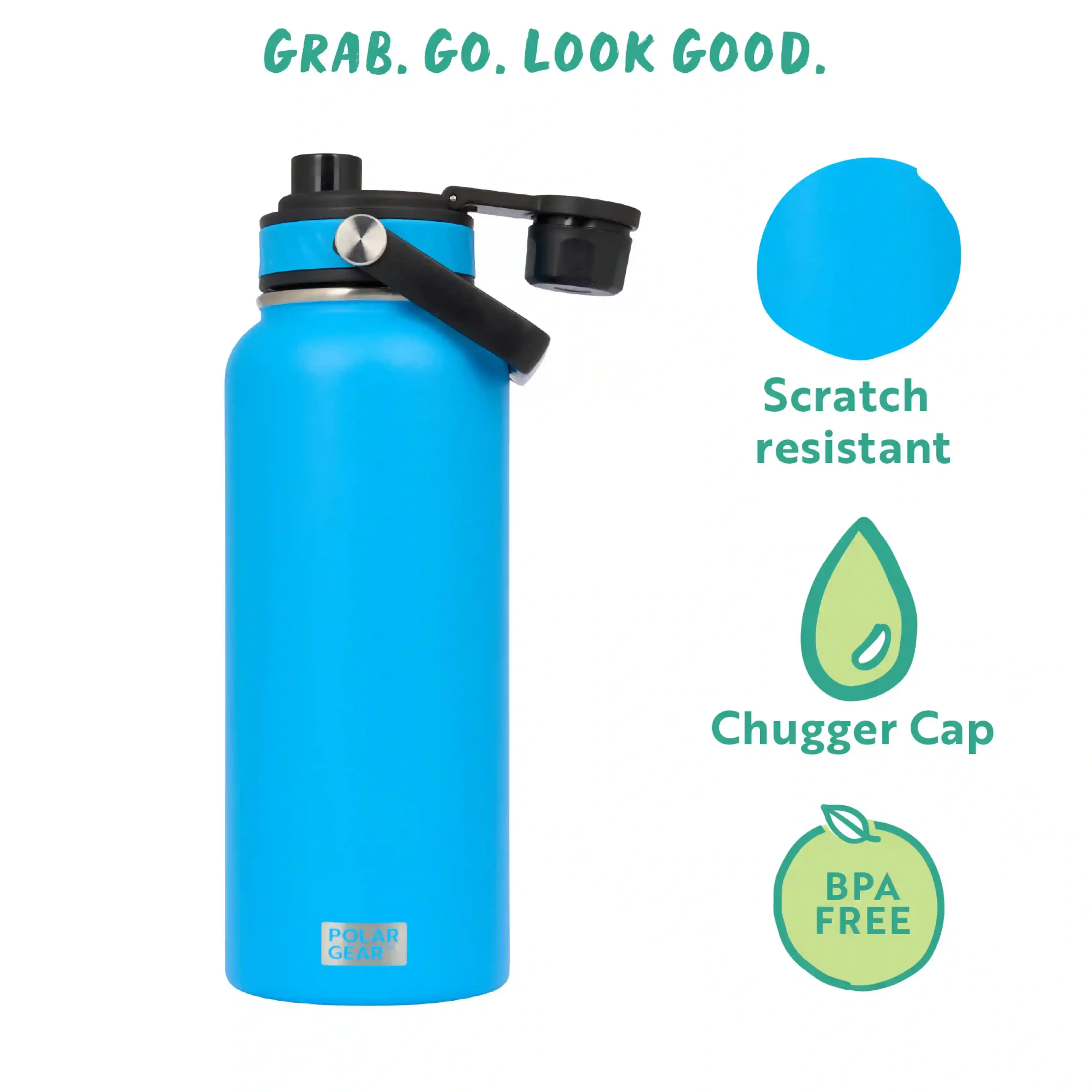 Hydra Venture Insulated Water Bottle 1L - Azure - Image 5