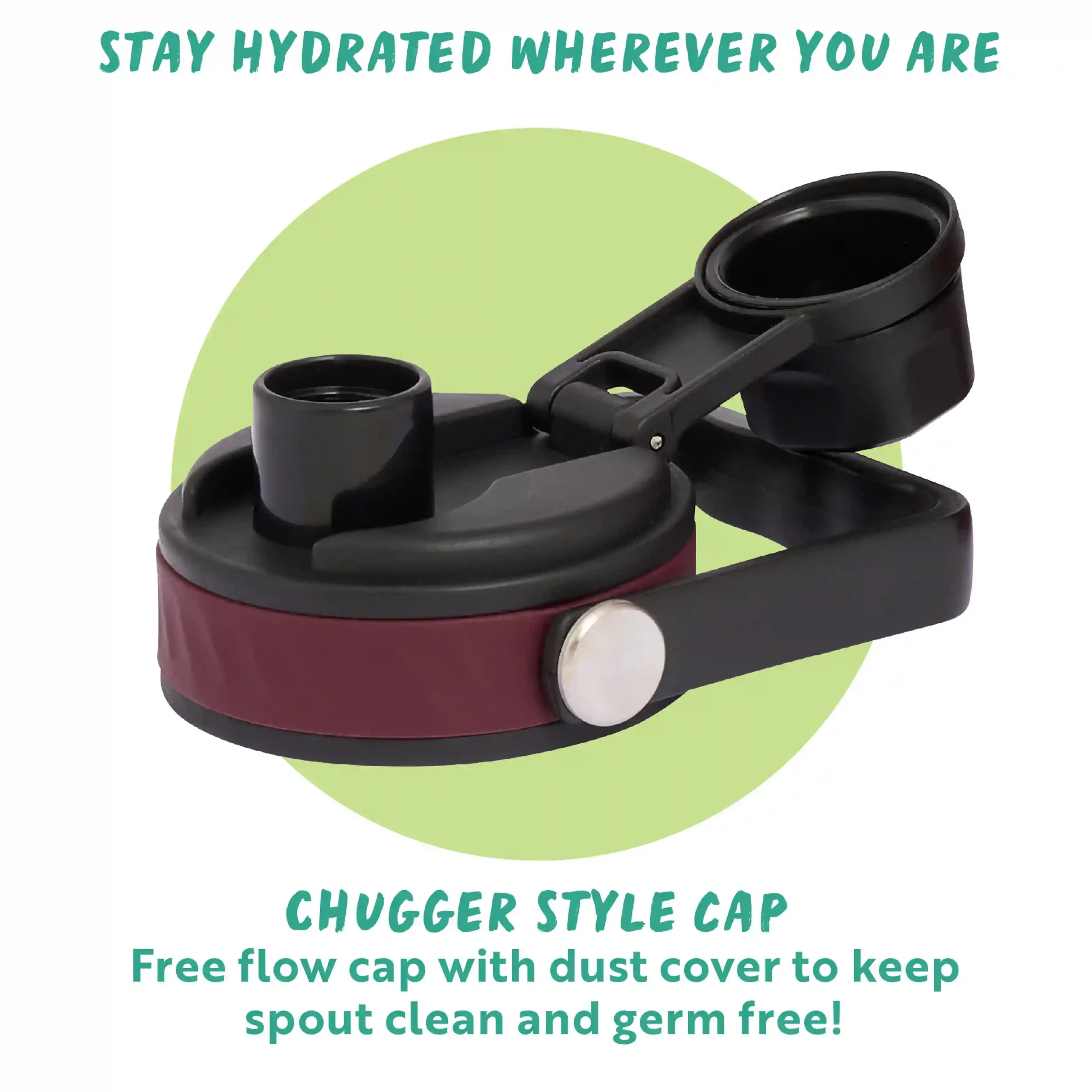 Hydra Venture Insulated Water Bottle 1L - Wine - Image 5