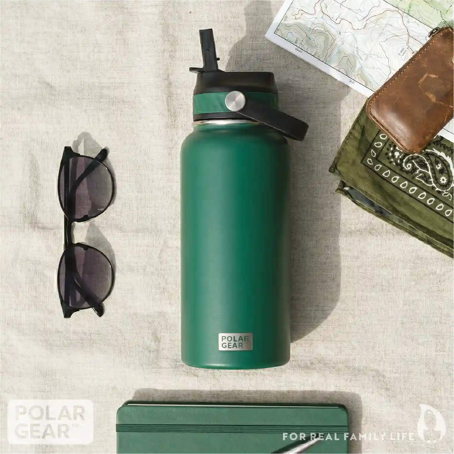 Hydra Roam Insulated Water Bottle 800ml - Forest - Image 7
