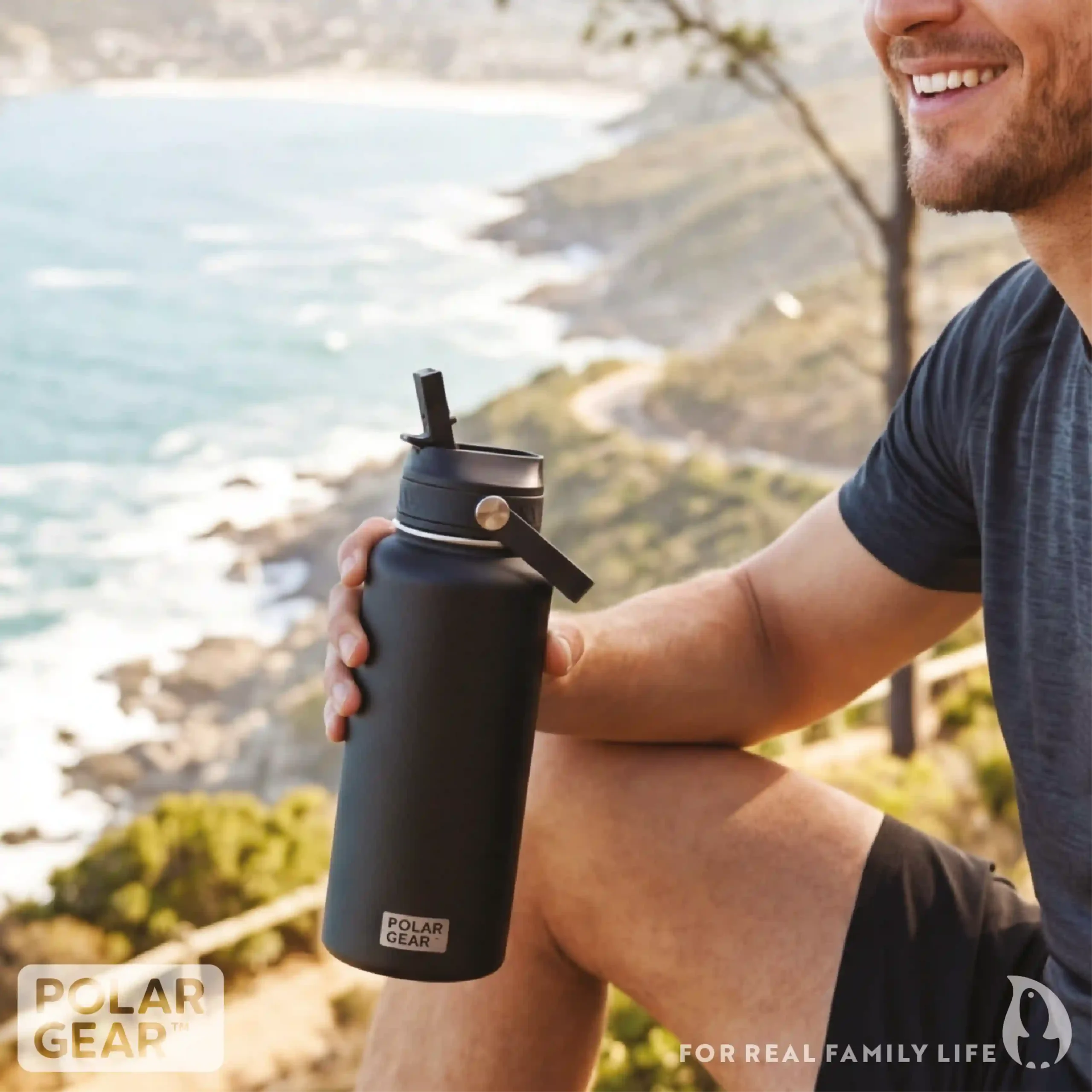 Hydra Roam Insulated Water Bottle 800ml - Black - Image 7