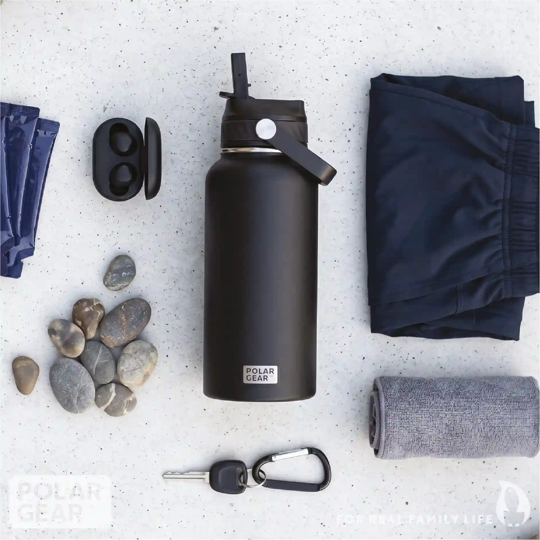 Hydra Roam Insulated Water Bottle 800ml - Black - Image 8