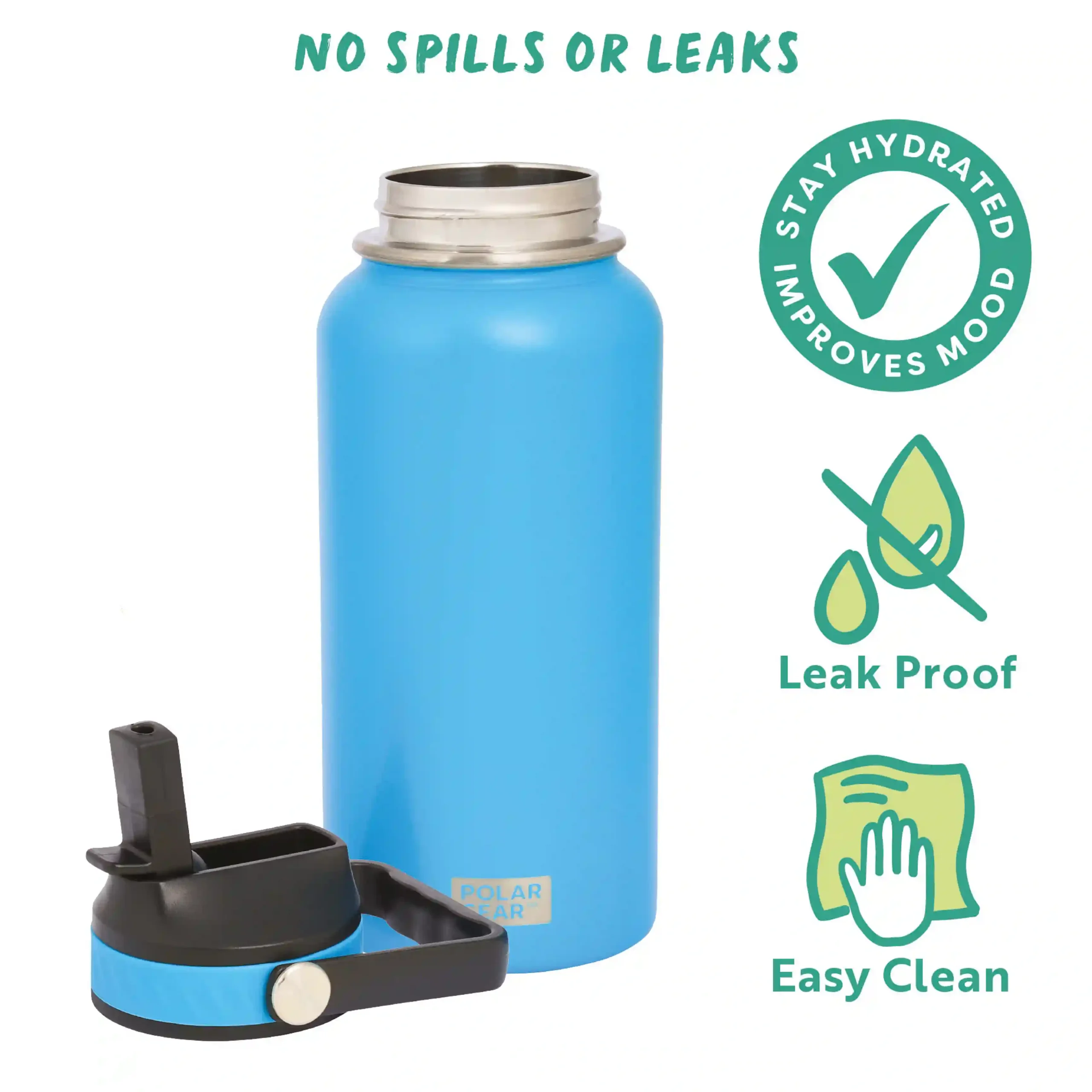 Hydra Roam Insulated Water Bottle 800ml - Azure - Image 3