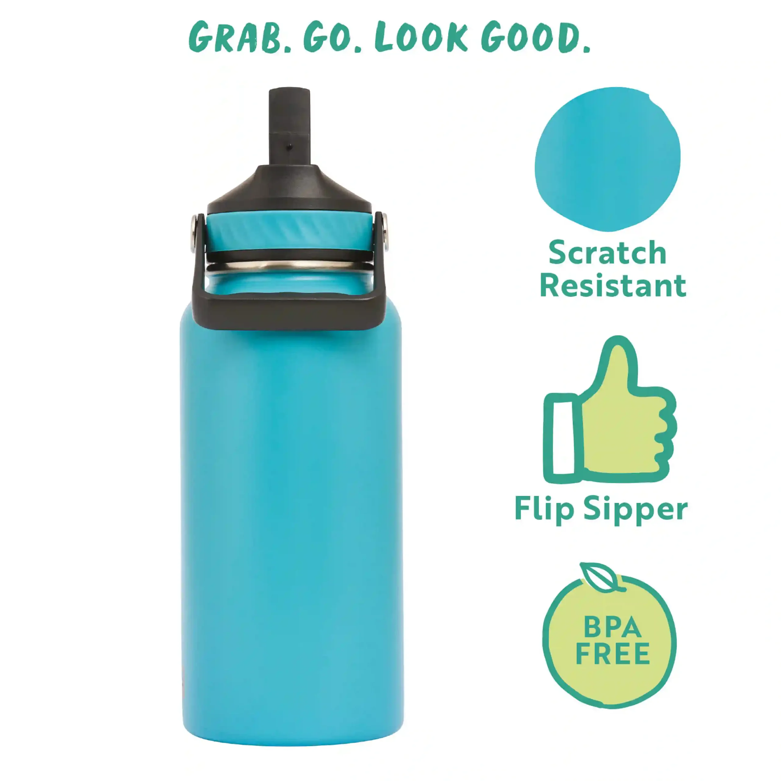 Hydra Roam Insulated Water Bottle 800ml - Teal - Image 5